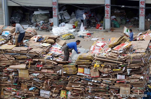 废品回收店清理垃圾图片，去废品回收站